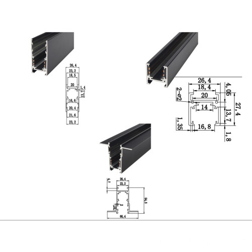 new design low voltage CRI 90 magnetic tracklight